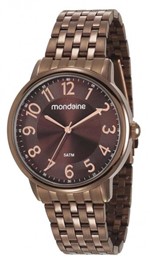 Ficha técnica e caractérísticas do produto Relógio Feminino Mondaine 53673LPMVME2 40mm Aço Marrom
