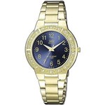 Ficha técnica e caractérísticas do produto Relógio Feminino Ref: Q901j005y Fashion Dourado