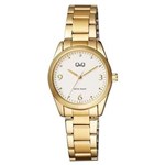 Ficha técnica e caractérísticas do produto Relógio Feminino Ref: Qb43j014y Social Dourado