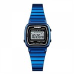 Ficha técnica e caractérísticas do produto Relógio Feminino Skmei Digital 1252 Azul