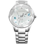 Ficha técnica e caractérísticas do produto Relógio Feminino Technos Elegance Crystal 2039AVDTM/1K 41mm Aço Prata