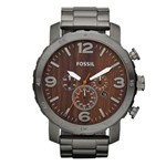 Ficha técnica e caractérísticas do produto Relógio Fossil Masculino Aço Fume - Fjr1355/Z - Grafite