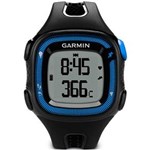 Ficha técnica e caractérísticas do produto Relógio Garmin Forerunner 15 com GPS de Pulso 124150 Preto/Azul