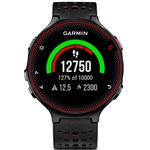 Ficha técnica e caractérísticas do produto Relógio Garmin Forerunner 235 Medidor Cardíaco no Pulso 3717-71 Preto/Vermelho