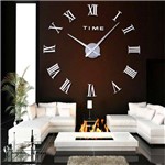 Ficha técnica e caractérísticas do produto Relógio Grande 3d Parede Romanos Sala Escritório Casa Decoração