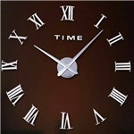 Ficha técnica e caractérísticas do produto Relógio Grande 3d Romanos Decoração Parede Casa Sala Escritório