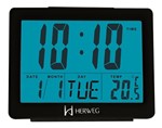 Ficha técnica e caractérísticas do produto Relógio Herweg Digital Despertador Termômetro Preto 2982-34