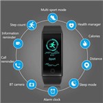 Relógio Inteligente Smartband QW18 Monitor Cardíaco Tela Colorida a Prova D Agua - Bracelet