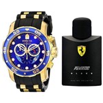 Relógio Invicta Pro Diver 6983 + Perfume Ferrari Black 125 Ml