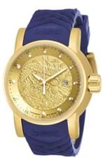 Ficha técnica e caractérísticas do produto Relógio Invicta S1 Hally Yakusa 18215 Dourado Azul