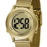 Ficha técnica e caractérísticas do produto Relógio Lince Digital Feminino SDPH109L CXKX Dourado