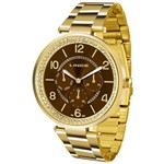 Relógio Lince Feminino Ref: Lmgj068l M2kx Multifunção Dourado