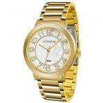 Ficha técnica e caractérísticas do produto Relógio Lince Feminino Ref: Lrgh046l B2kx Casual Dourado