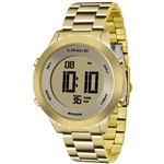 Ficha técnica e caractérísticas do produto Relógio Lince SDPH037L KXKX Digital feminino dourado