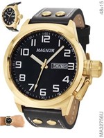 Ficha técnica e caractérísticas do produto Relógio Magnum Dourado Masculino Ma32756u