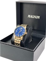 Ficha técnica e caractérísticas do produto Relógio Magnum Masculino 10atm Casual Dourado - MA32158a