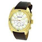 Ficha técnica e caractérísticas do produto Relógio Magnum Masculino Dourado Couro - Ma34558B - Caramelo