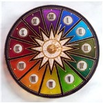 Ficha técnica e caractérísticas do produto Relógio Mandala em Vidro de 25cm