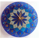 Ficha técnica e caractérísticas do produto Relógio Mandala Vitral Serenidade em Vidro de 25cm