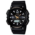 Ficha técnica e caractérísticas do produto Relógio Masculino Anadigi Casio AQS810W1BVDF - Preto - Casio*