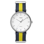 Ficha técnica e caractérísticas do produto Relógio Masculino Analógico Timex Weekender TW2P90900WW/N - Azul/Amarelo