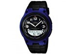 Relógio Masculino Casio Anadigi - Resistente à Água Cronômetro Mundial AW-80-2BVDF