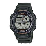 Ficha técnica e caractérísticas do produto Relógio Masculino Casio Digital AE1000W3AVDF - Verde Militar