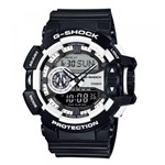 Ficha técnica e caractérísticas do produto Relógio Masculino Casio G-Shock Ga-400-1adr - Preto/Branco
