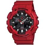 Ficha técnica e caractérísticas do produto Relógio Masculino Casio G-Shock Ga100b-4a 50mm Vermelho