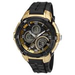 Ficha técnica e caractérísticas do produto Relógio Masculino Condor Anadigi - Co1101Af/8P - Preto/Dourado