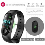 Ficha técnica e caractérísticas do produto Relógio Inteligente Smartband M3 Monitor Cardíaco Lançamento - Bracelet