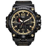Ficha técnica e caractérísticas do produto Relógio Masculino Militar G-Shock Smael 1545 Prova Agua Black Gold