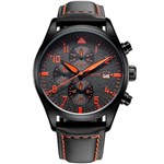 Ficha técnica e caractérísticas do produto Relógio Masculino Ochstin 6043G - Preto e Laranja