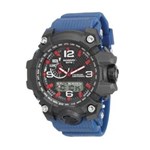 Ficha técnica e caractérísticas do produto Relógio Masculino Speedo 81123G0EVNP1 Preto Azul