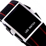 Ficha técnica e caractérísticas do produto Relógio Masculino Sport Black LED Digital Iluminado Vermelho