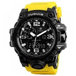 Ficha técnica e caractérísticas do produto Relógio Masculino Tuguir AnaDigi TG1155 - Amarelo e Preto