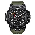 Ficha técnica e caractérísticas do produto Relógio Masculino Verde Smael G-shock Militar Prova D'água