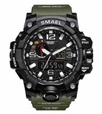 Relógio Masculino Verde Smael G-shock Militar Prova D'água 1545