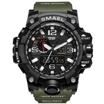 Ficha técnica e caractérísticas do produto Relógio Masculino Verde Smael G-Shock Militar Prova D'Água