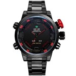 Ficha técnica e caractérísticas do produto Relógio Masculino Weide Anadigi Casual Vermelho Wh-2309b