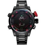Ficha técnica e caractérísticas do produto Relógio Masculino Weide AnaDigi Casual WH-2309B - Vermelho