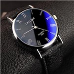Ficha técnica e caractérísticas do produto Relógio Masculino Yazole 268 Preto Azulado