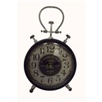 Ficha técnica e caractérísticas do produto Relógio Mesa Ferro Vintage Goodsbr 23x17x5cm