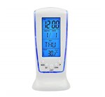 Ficha técnica e caractérísticas do produto Relogio Mesa Led Azul Digital Hora Data Temperatura Alarme