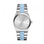 Ficha técnica e caractérísticas do produto Relógio Michael Kors Feminino MK6150/1KN Prata/Azul