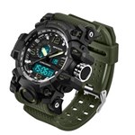 Ficha técnica e caractérísticas do produto Relógio Militar Masculino Verde Exército Sanda 742
