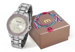 Ficha técnica e caractérísticas do produto Relógio Mondaine Feminino 53601L0MVNE2KZ + Pulseira