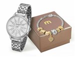 Ficha técnica e caractérísticas do produto Relógio Mondaine Feminino 99166L0MVNE1K2 + Pulseira