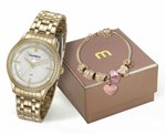 Ficha técnica e caractérísticas do produto Relógio Mondaine Feminino 99278LPMKDE3K1 + Pulseira