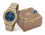Ficha técnica e caractérísticas do produto Relógio Mondaine Feminino 99279LPMKDE1K1 + Pulseira